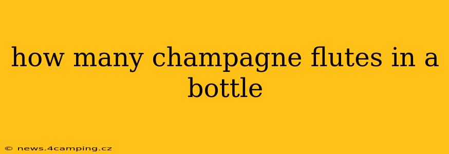 how many champagne flutes in a bottle