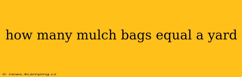 how many mulch bags equal a yard
