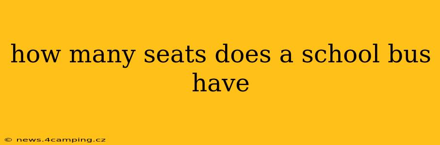 how many seats does a school bus have