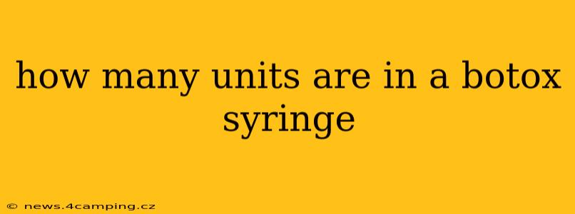 how many units are in a botox syringe