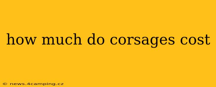 how much do corsages cost
