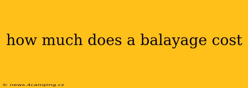 how much does a balayage cost