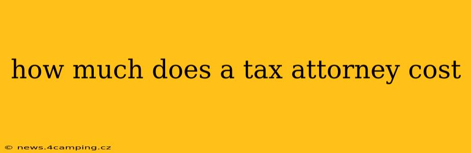 how much does a tax attorney cost