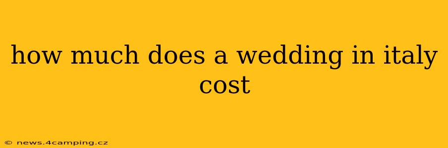 how much does a wedding in italy cost