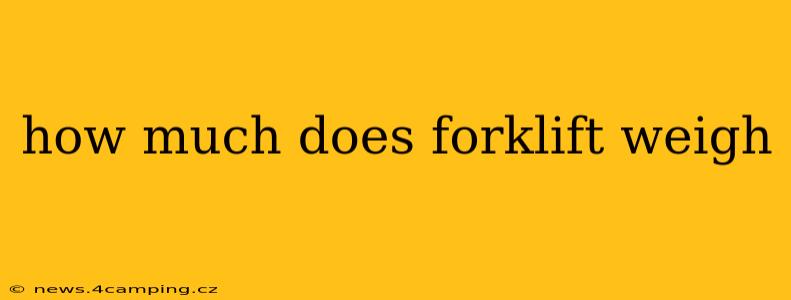 how much does forklift weigh