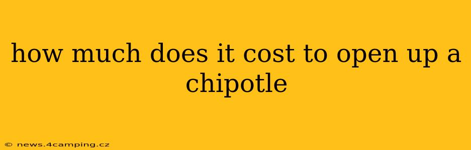 how much does it cost to open up a chipotle