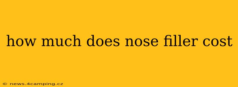 how much does nose filler cost