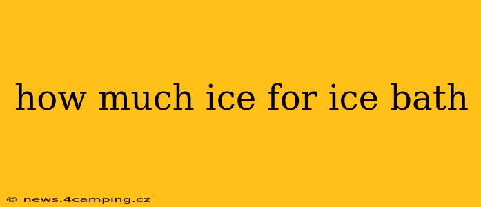how much ice for ice bath
