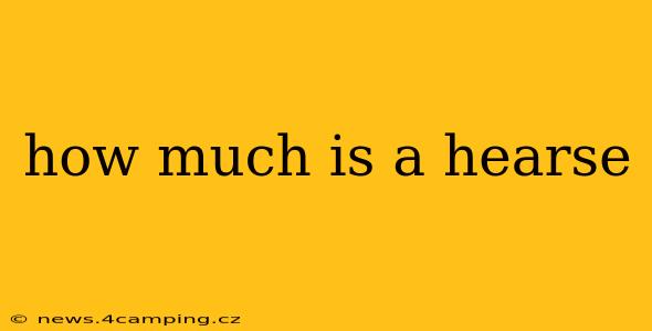 how much is a hearse