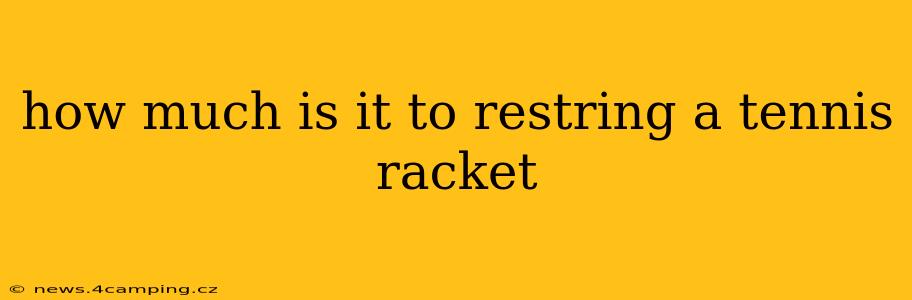 how much is it to restring a tennis racket