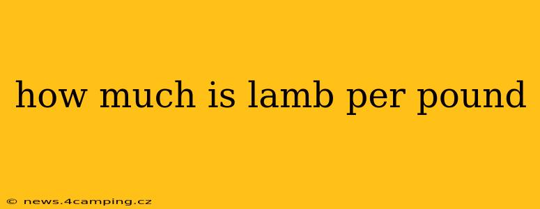 how much is lamb per pound
