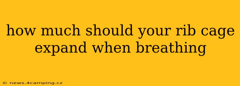 how much should your rib cage expand when breathing