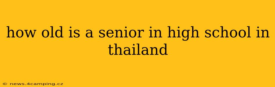how old is a senior in high school in thailand