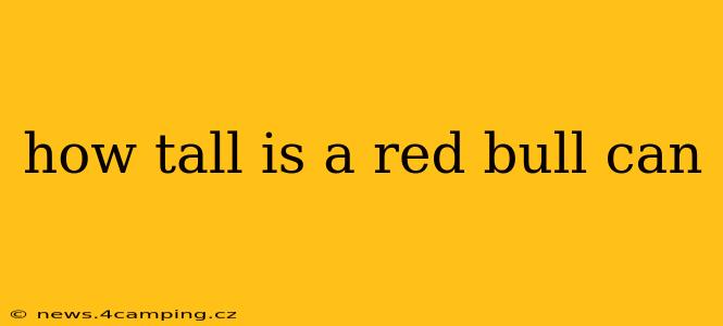 how tall is a red bull can