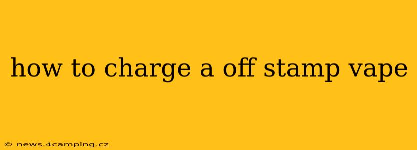 how to charge a off stamp vape