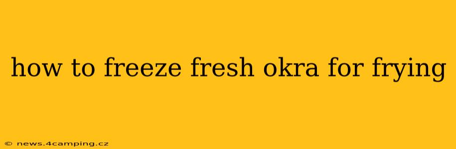 how to freeze fresh okra for frying