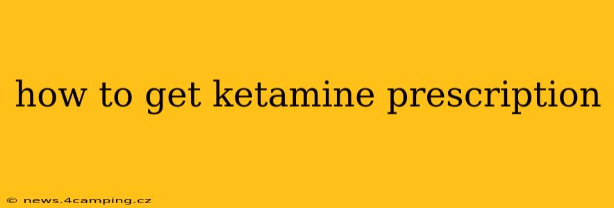how to get ketamine prescription