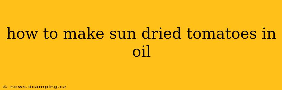 how to make sun dried tomatoes in oil
