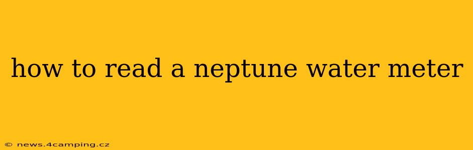 how to read a neptune water meter
