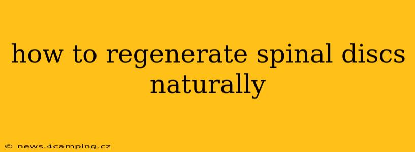 how to regenerate spinal discs naturally