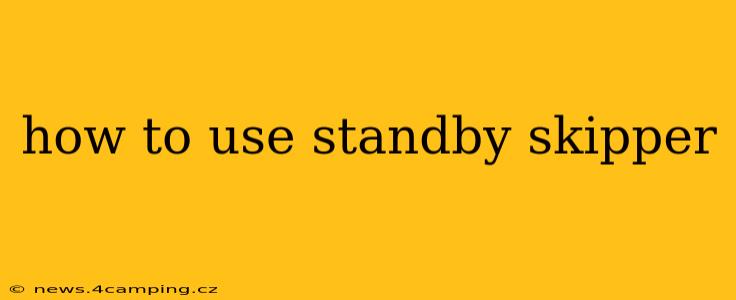 how to use standby skipper