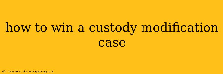 how to win a custody modification case