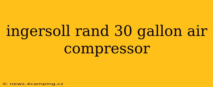 ingersoll rand 30 gallon air compressor