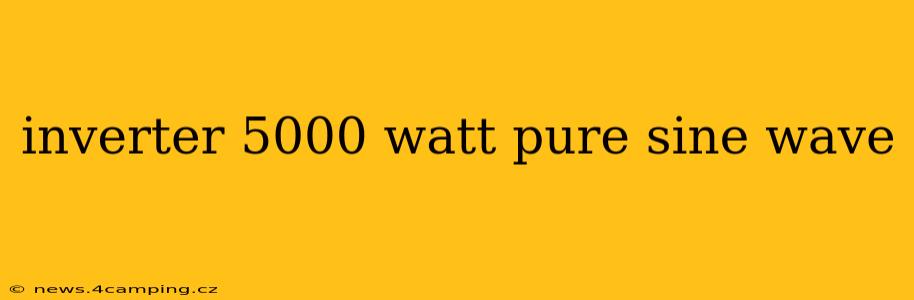 inverter 5000 watt pure sine wave