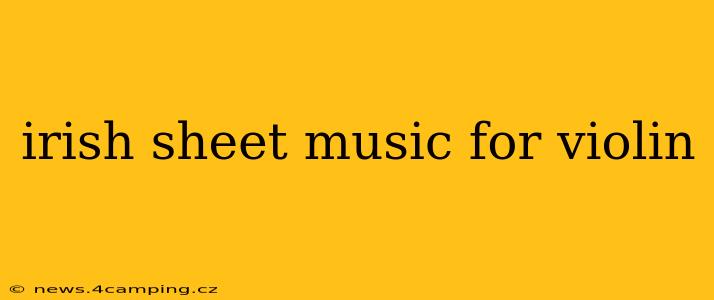 irish sheet music for violin