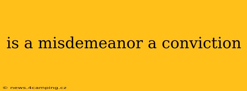 is a misdemeanor a conviction