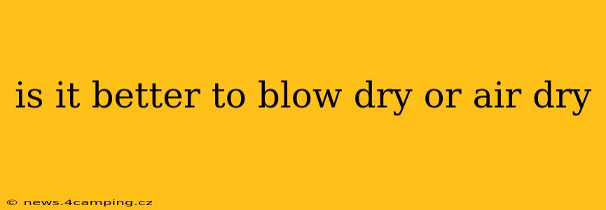 is it better to blow dry or air dry