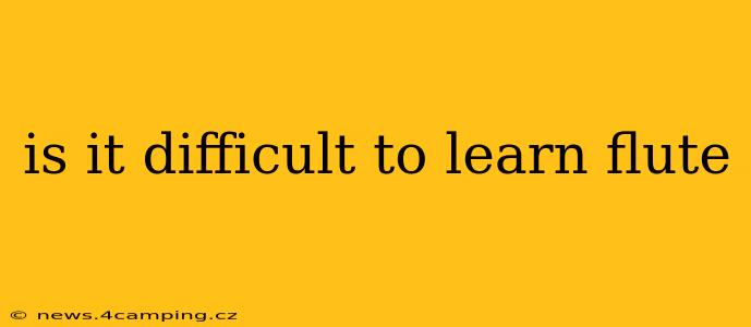 is it difficult to learn flute