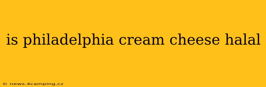 is philadelphia cream cheese halal