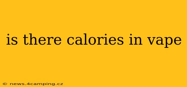 is there calories in vape