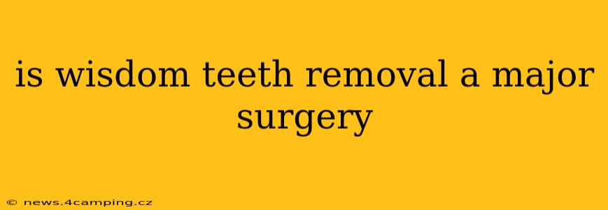 is wisdom teeth removal a major surgery