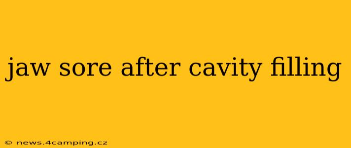 jaw sore after cavity filling