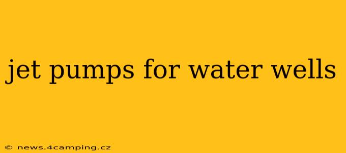 jet pumps for water wells