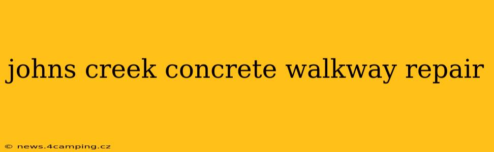 johns creek concrete walkway repair