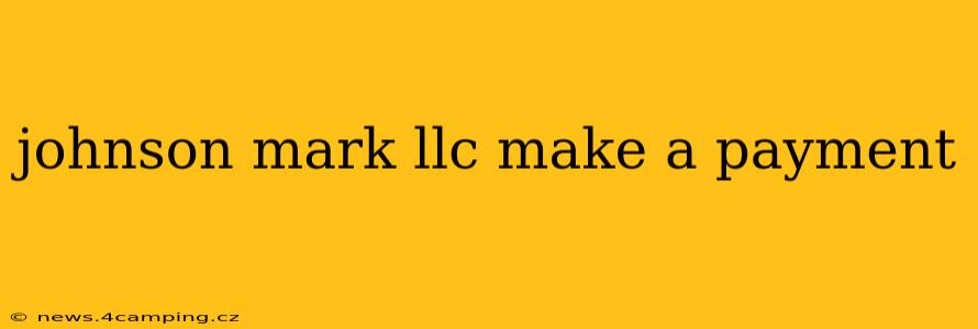 johnson mark llc make a payment