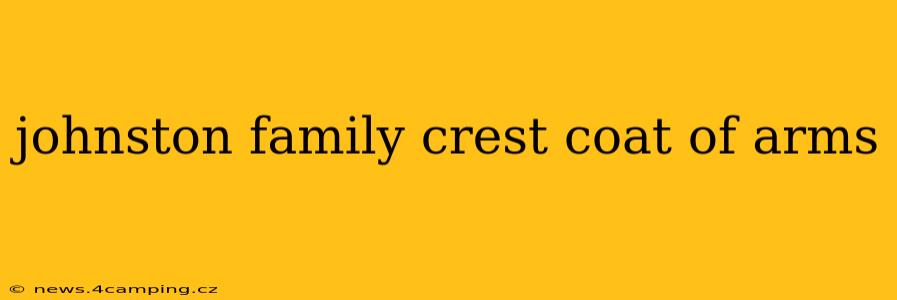 johnston family crest coat of arms