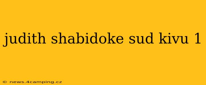 judith shabidoke sud kivu 1