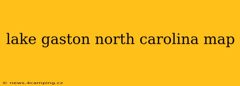 lake gaston north carolina map