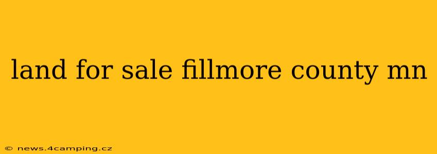 land for sale fillmore county mn