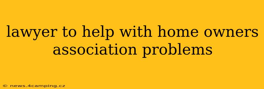 lawyer to help with home owners association problems