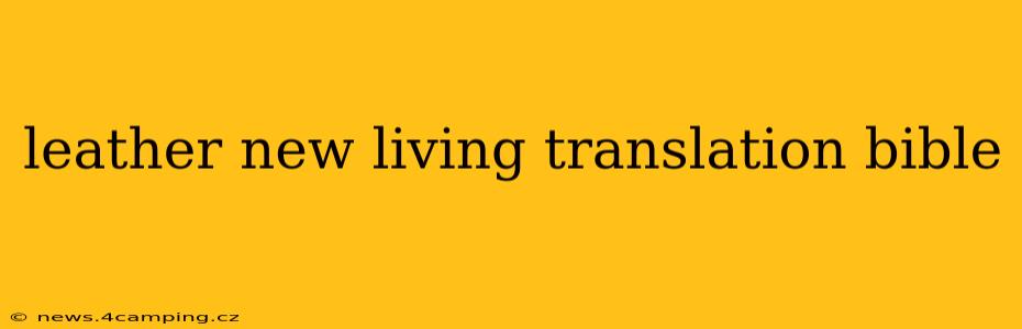 leather new living translation bible