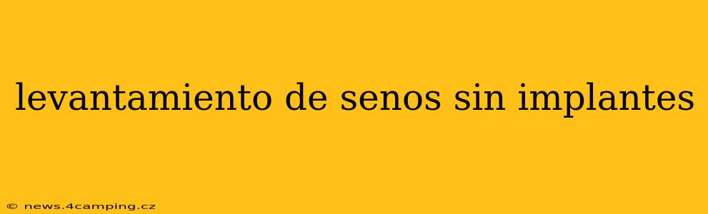 levantamiento de senos sin implantes