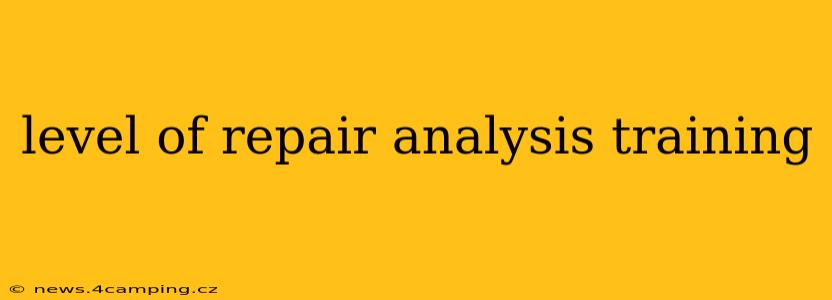 level of repair analysis training