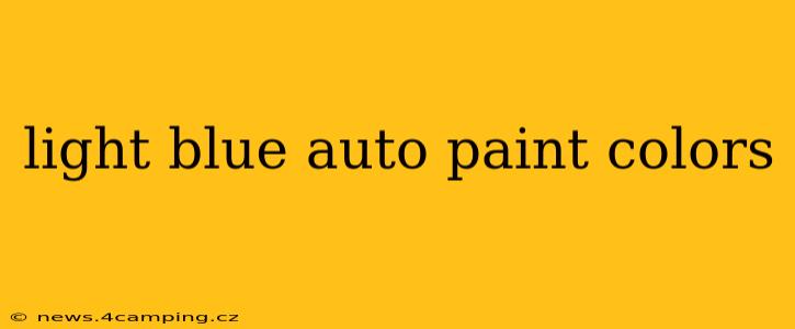 light blue auto paint colors