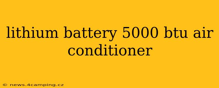 lithium battery 5000 btu air conditioner