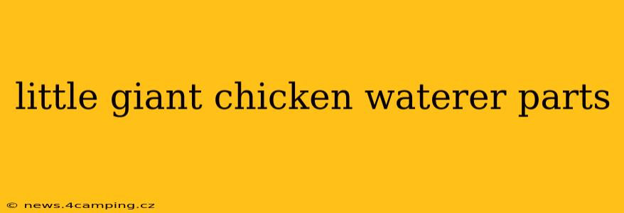 little giant chicken waterer parts